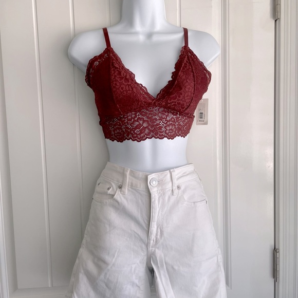 Gianni Bini Rust Soft Lace Padded Bralette w/ Adjustable Straps Sz Medium NWT - Picture 6 of 8